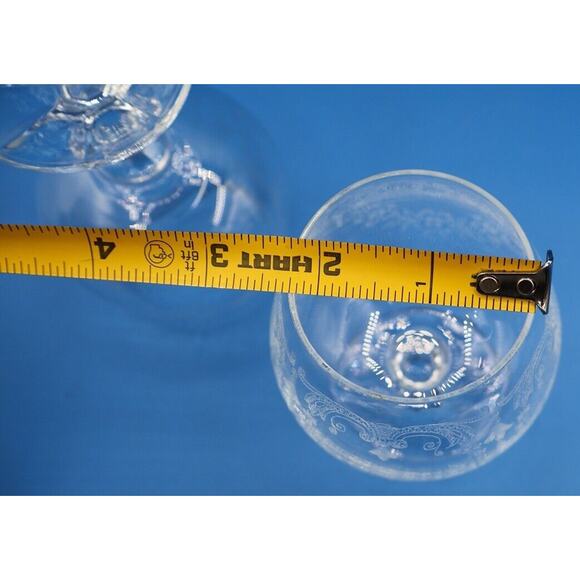 Bohemia Cascade Fine Lead Crystal Brandy Glasses 4.75'' - Set of 2 *Pre-Owned* - Picture 8 of 11